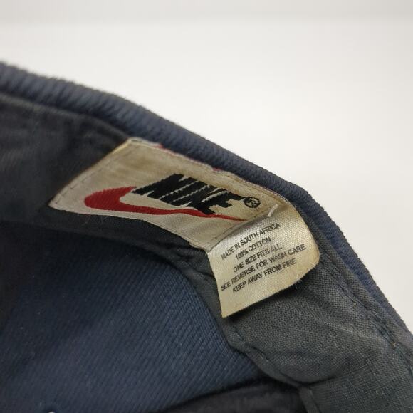 Nike Snapback Cap Blue One Size Adjustable Embroidered Vintage South Africa - Picture 9 of 9